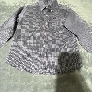 Cinch Kids' Navy and White Button Down Shirt